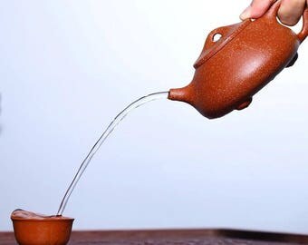 Chinese Yixing Teapot, Dragon Blood ZIsha Pottery Tea Pot, Free Shipping