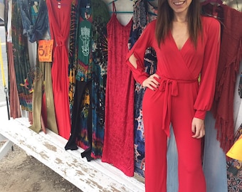 The Woman Power Jumpsuit with slit sleeve!