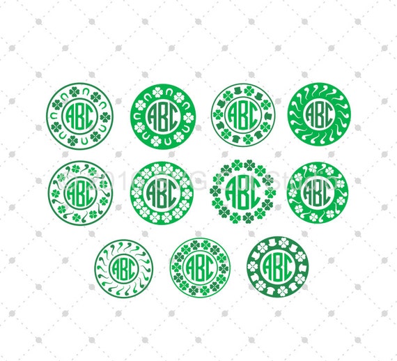 Download St. Patrick's Day svg Patricks Day Monogram Frames SVG