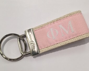 Phi Mu Greek Web Key Chain