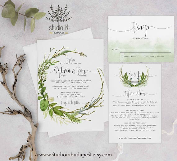 Woodland Wedding Invitations 9