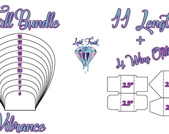 Vibrance/Full Bundle/Cloth Pad Pattern/2.5" Snapped Width/Leak Freak Compatible