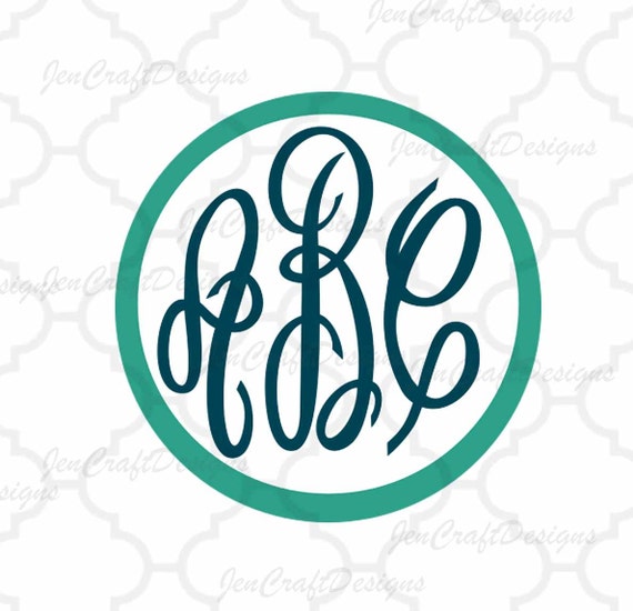 Download Master Circle Monogram font SVG DXF EPS Jpg. Free frames