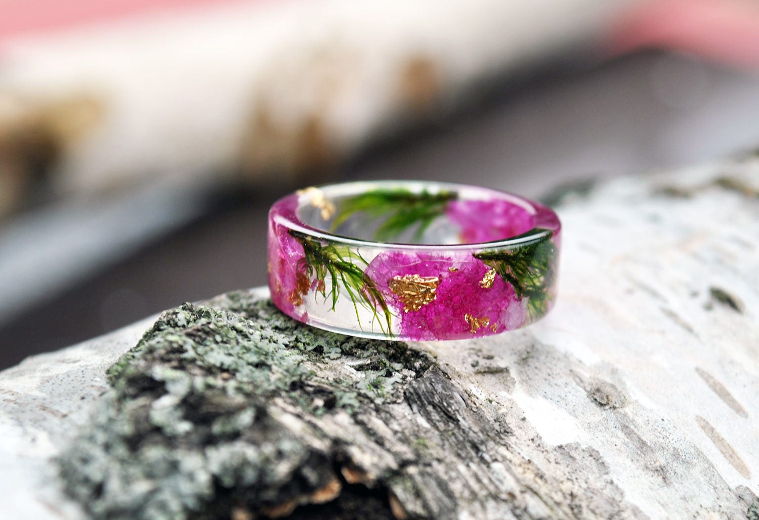 nature rings nature inspired rings resin ring flower resin