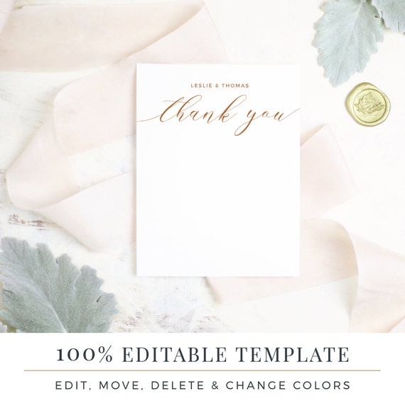 Printable Stationery Template Printable Thank You Word or