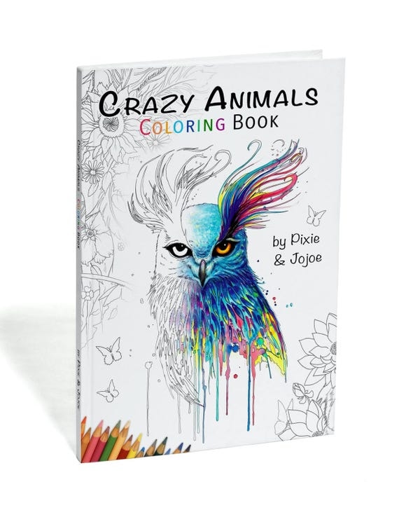 Download Limited Edition Coloring Book Crazy Animals by