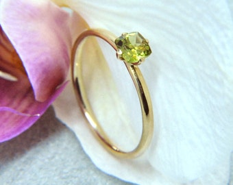 Ring Peridot 585/- Gold