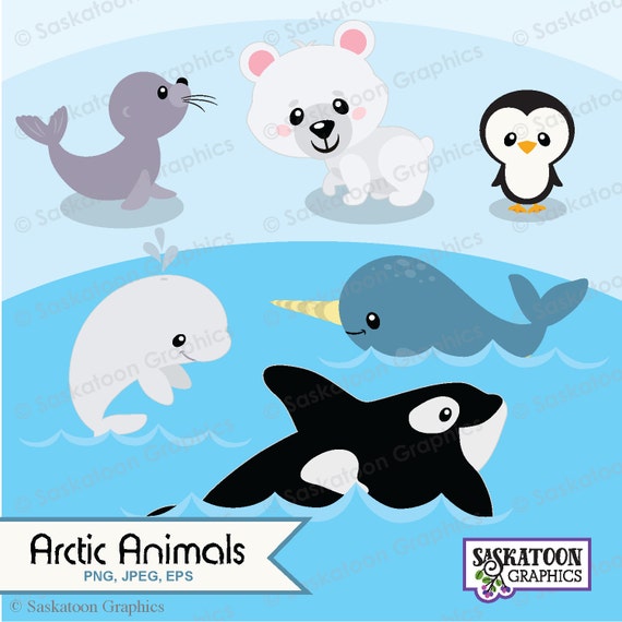 polar animals clipart - photo #11