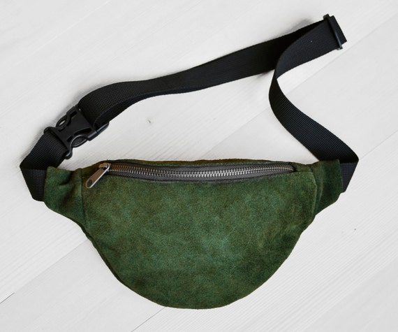 suede waist bag