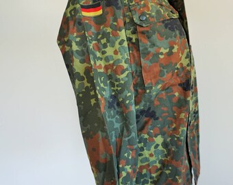 Vintage German Camouflage Military Field Jacket / Army / Navy / Small to medium / Germany / Deutsche / Deutschland / B