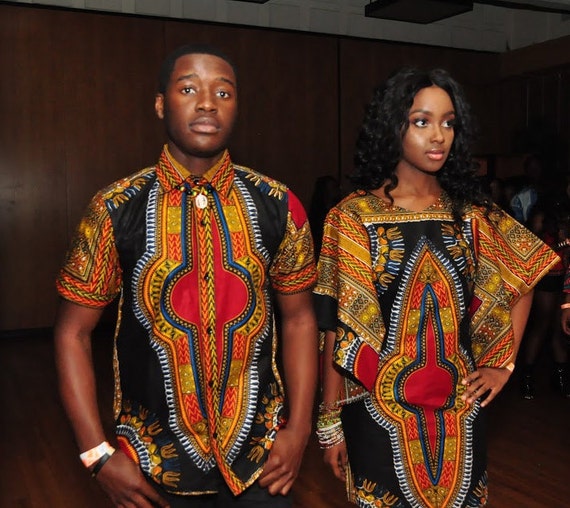 Ankara/dashiki couple outfit/new african fashion/trendy couple