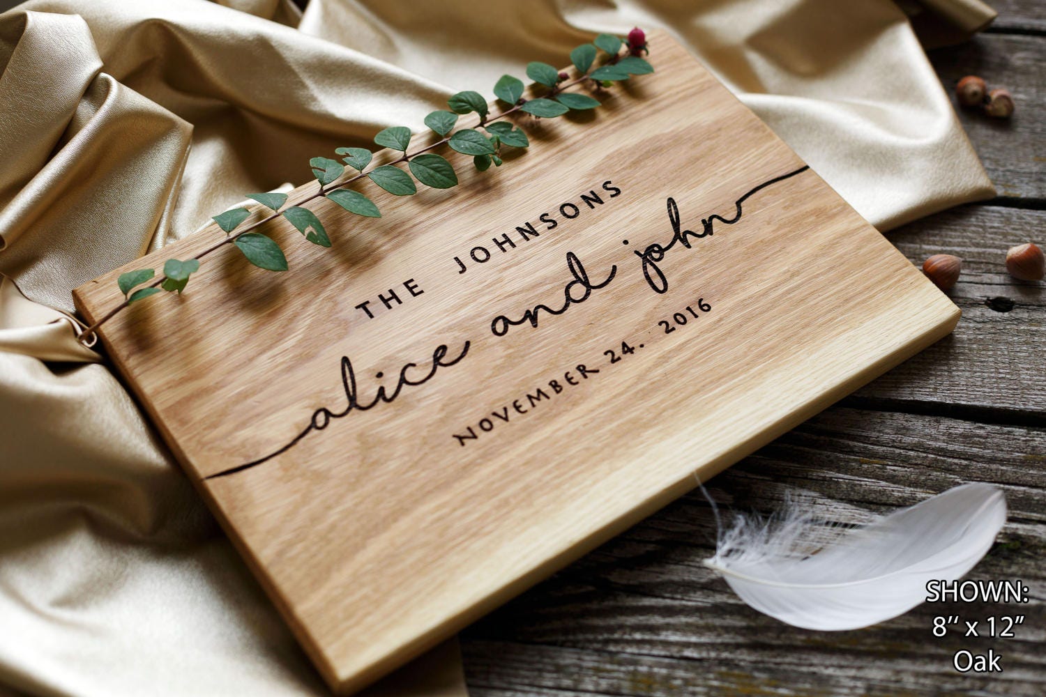 Wedding Gift Personalized Cutting Board Gift for couple Unique