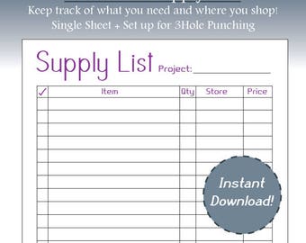 printable project planning sheets