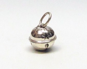 BELIEVE BELL, I Believe, Sterling Silver, Charms Only, Jingle Bells, Christmas Jewelry, Christmas Gift, Gift for Her, Silver Pendant, Santa