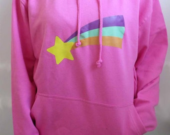 Gravity Falls Mabel Pines shooting star themed hoodie