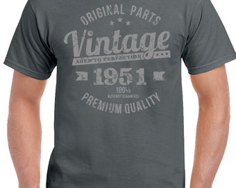 67th Birthday Shirt For Men – Classic Retro 1958 Vintage Tee | Custom Year & Color - View #6
