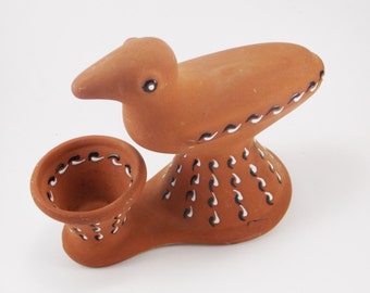 Hannukkah gifts vintage candlestick holder retro candlestick primitive bird figurine ceramic candlestick vintage rustic home decor candle