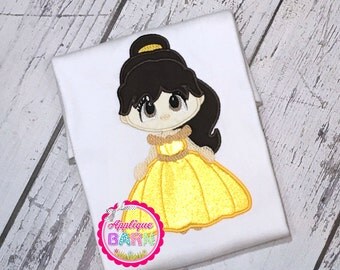 Princess Belle Applique design