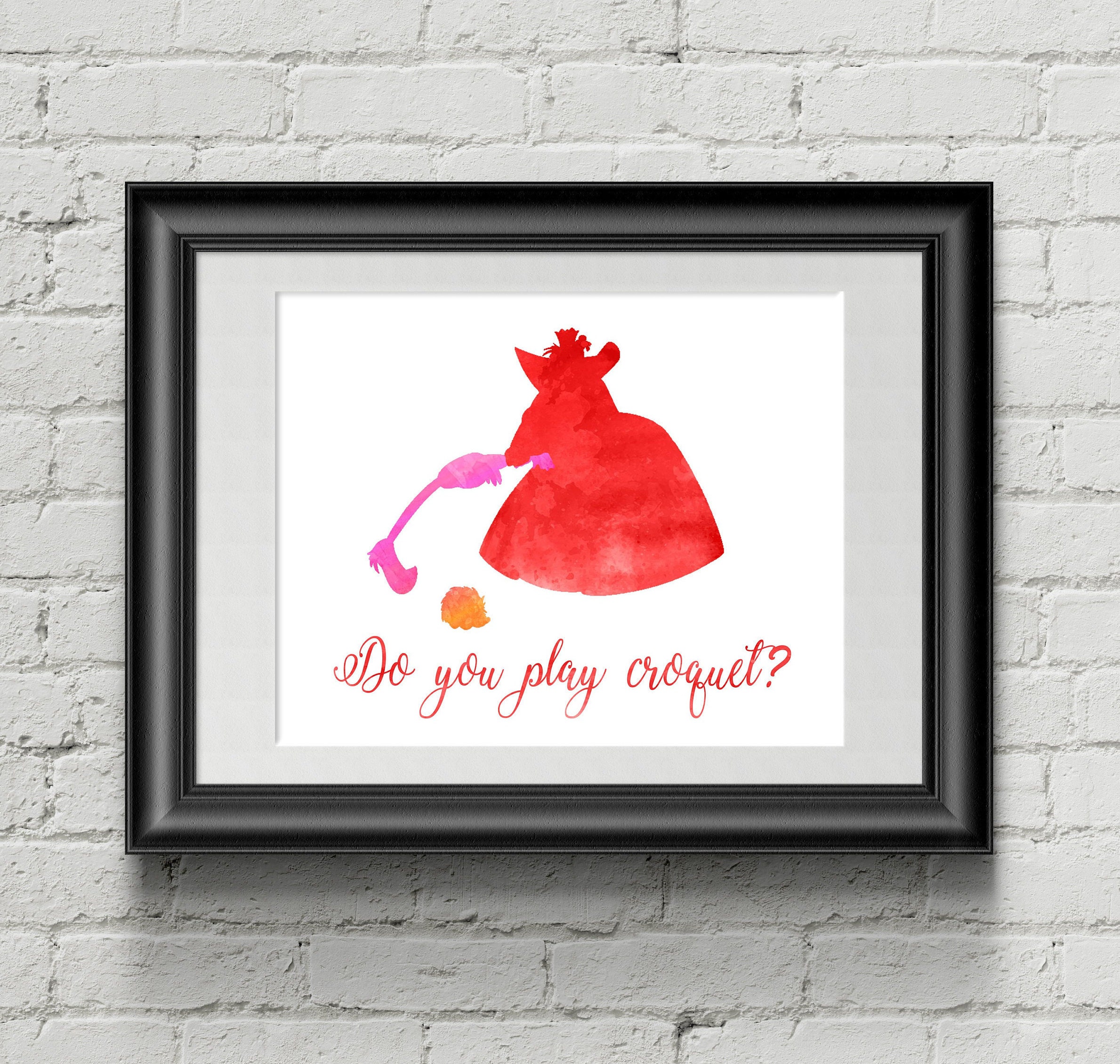 Queen of Hearts Alice in Wonderland Croquet Disney