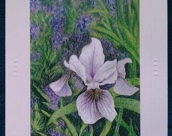 Blank Greeting Card (Iris)