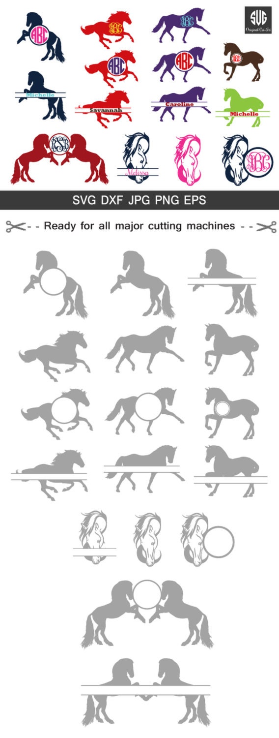 Download Horse Svg Files Monogram frames Horse Svg Horse Riding Svg