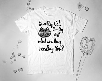 Smelly Cat T Shirt Friends TV Show Shirt with Sayings Tshirt Tumblr T-shirt F.R.I.E.N.D.S Funny Shirts Movies T-shirts Womens 048