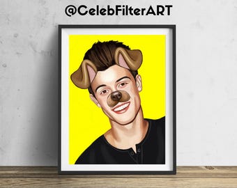 Shawn Mendes Poster, Shawn Mendes Art, Shawn Mendes Print, Shawn Mendes Artwork, Shawn Mendes Wall Art, Shawn Mendes Room Decor