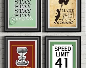 Dave Matthews Band Inspired | Collection Of Four Prints | 11x14 Posters |