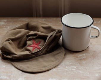 Vintage Soviet Military Issue Enamel Mug