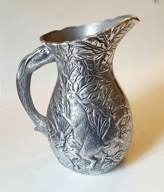 Items similar to Vintage Arthur Court Designs Rabbit Bunny Aluminum