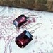 Amethyst Earrings Rhinestone Earrings Purple Earrings Estate Style Jewelry February Birthstone Sterling Silver