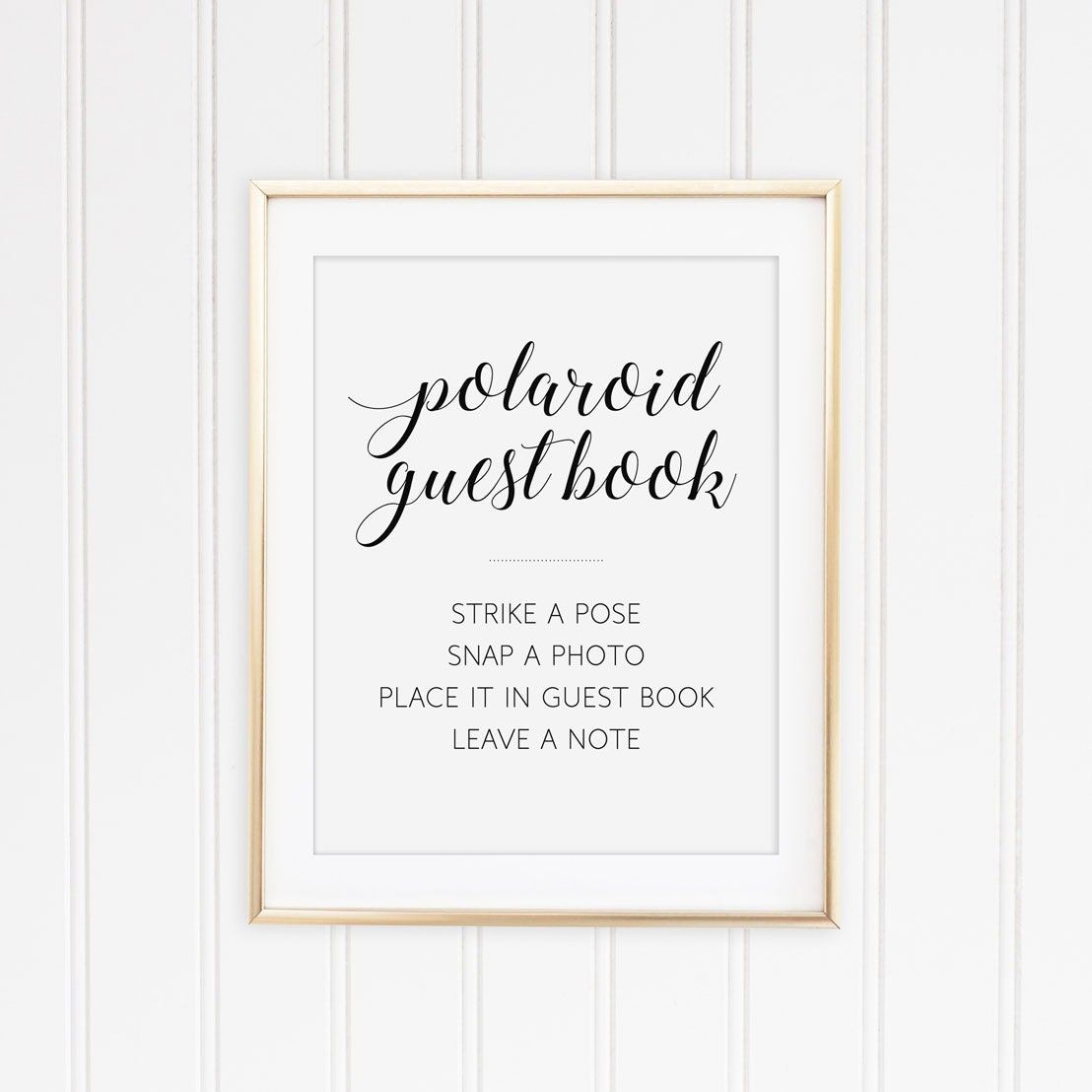Polaroid Guest Book Sign Printable Guest Book Sign By OrchardBerry
