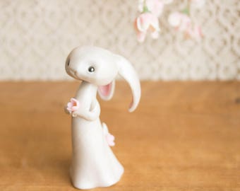 White Rabbit Figurine by Bonjour Poupette