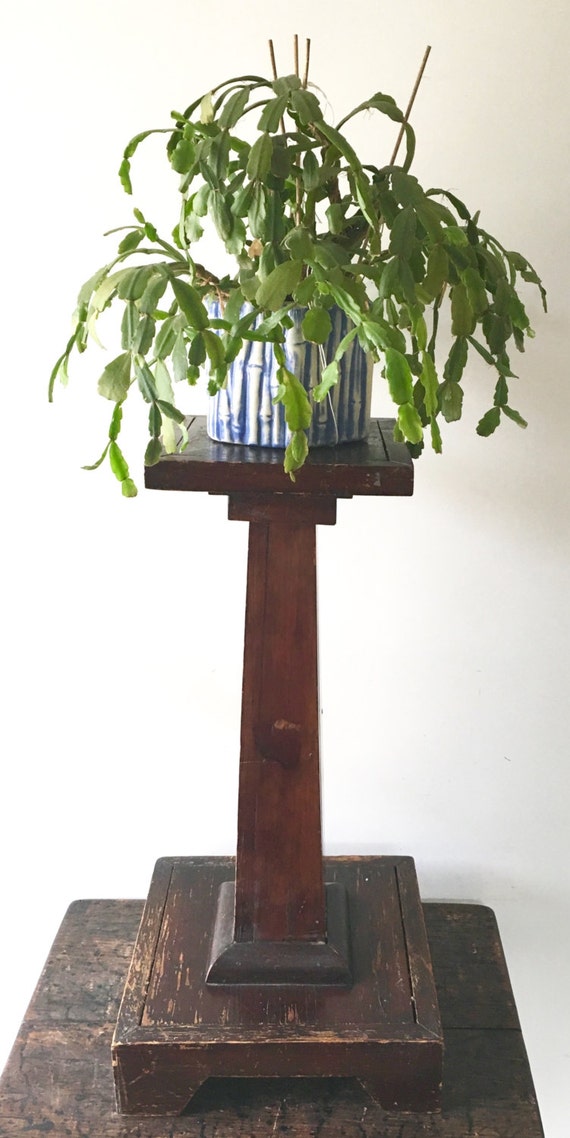 SALE Antique Mission Oak Plant Stand