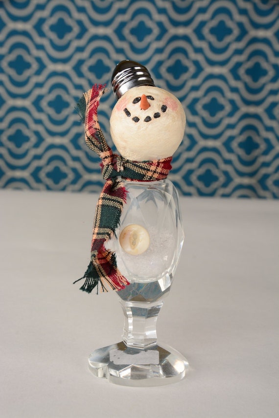 Items Similar To Salt Shaker Snowman Vintage Salt Shaker Snowman Whimsical Vintage Salt Shaker