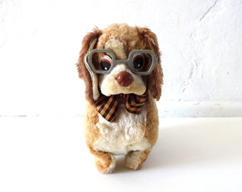 stuffed animal with glasses