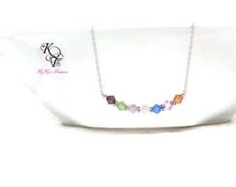 Mothers Birthstone Necklace Birthstone Jewelry Mom Necklace Family Necklace Grandma Necklace Mom Gifts Mothers Day Gifts Mothers Jewelry