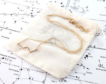 Cassiopeia Constellation Necklace