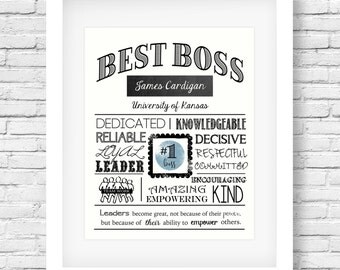 Best boss- Boss appreciation- Boss's day - Boss gift- Boss present - Boss printable