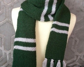 Slytherin scarf, Philidelphia Eagles scarf, Hogwarts scarf, Harry Potter scarf