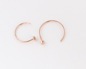 Rose Gold Nose Hoop, Rose Gold Nose Ring, Rose Gold Piercings, Nose Jewelry, Body Kandie, Nose Piercing, Nose Rings, Nose Hoops, 22g 20g 18g