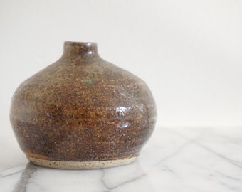 Vintage Ceramic Bud Vase - Ceramic Vessel - Handmade Pottery
