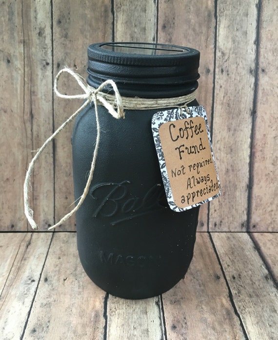 Coffee Fund Office or Work Donation and Collection Jar Quart
