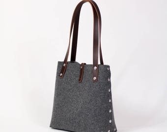 Womans felt handbag felt purse for women messenger bag for