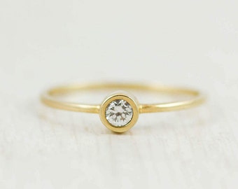 Simple engagement ring – Etsy