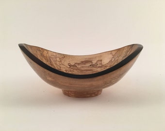 Wooden Bowl, Maple Bowl w/ Spalt Figure 5-7"