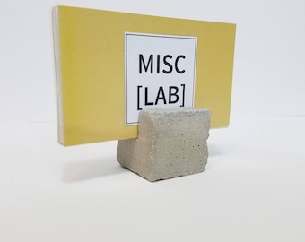 Concrete Business Card Holder / Concrete Incense Holder / Concrete Photo Stand / Concrete Cube / Concrete Paper Weight / Endless Uses