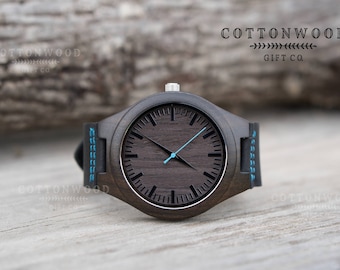 Engraved Wood Watch, Mens Wooden Watch, Husband Gift, Wood Watches for Men, Gifts for Him, Boyfriend Gift, Gifts for Dad, Fathers Day Gift