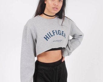 Vintage Tommy Hilfiger Cropped Sweatshirt
