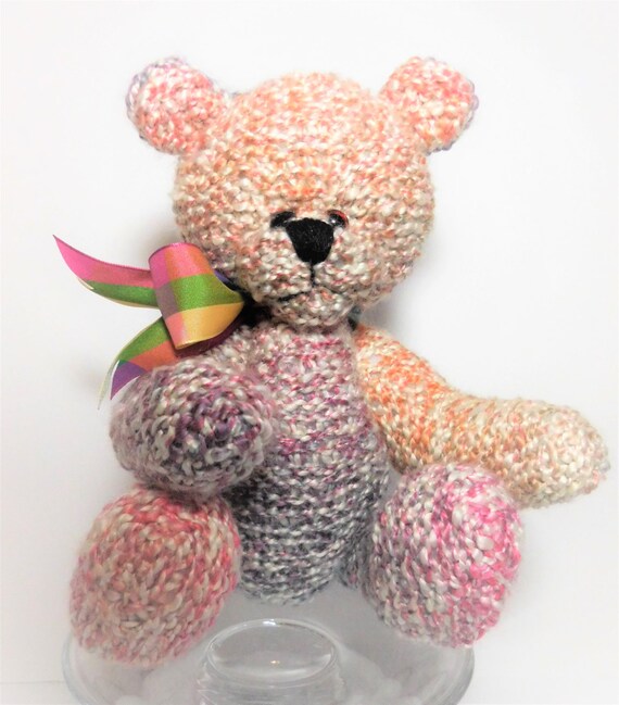 multi colored teddy bear